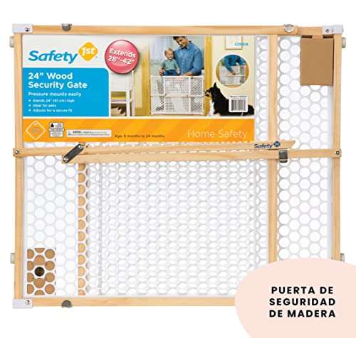Amazon - Puerta de Seguridad de Madera 24" Safety 1st 42900