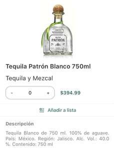 Jüsto : Tequila Patrón Silver 750 ml