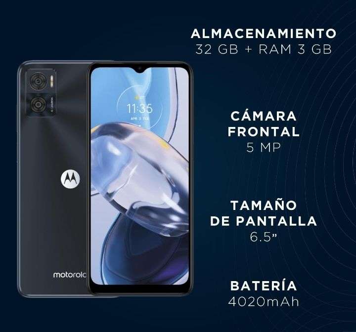 Amazon: Celular Motorola Moto E22