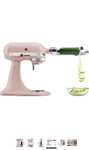 Amazon: KitchenAid KSM150PSFT Artisan Series - Batidora de pie con protector de vertido, color rosa pluma