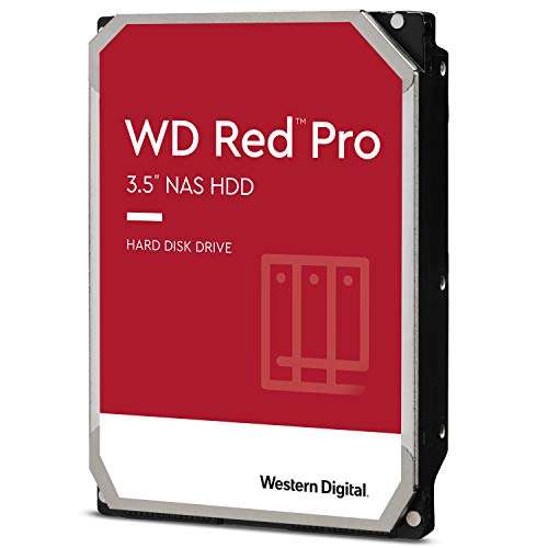 Amazon: WD Red Pro NAS de 16 TB - 7200 RPM, SATA 6 GB/s, CMR, caché de 256 MB, 3.5 Pulgadas