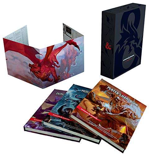 Amazon: Dungeons & Dragons Libros de reglas Set de regalo (edición especial cobertura especia