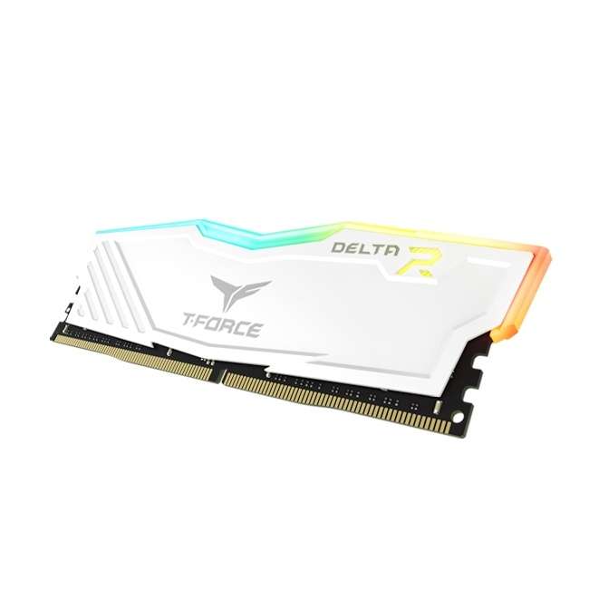 CyberPuerta: Memoria RAM Team Group T-Force Delta DDR4, 3200MHZ, 16GB, Non-ECC, CL16, XMP, Blanco