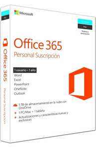 Amazon: Microsoft Office 365 Personal Windows/Mac Español QQ2-00050 (Código de licencia en físico)