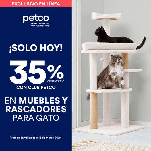 Petco - 35% de Descuento en Muebles y Rascadores para Gato