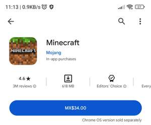 Google Play: Minecraft