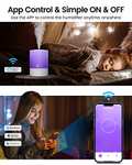 Amazon: Humidificadores de niebla fría para recámara, habitación grande, inteligente WiFi de 2.5 L con relleno superior y 28 dB silencioso