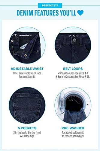 Amazon The Children's Place Jeans básicos con Corte de Bota para niño- tallas- envío prime