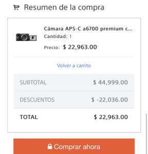 Sony: Cámara APS-C a6700 premium con montura E pagando con Citibanamex ($19,518 si tienes nómina)