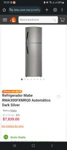 Linio: Refrigerador Mabe Dark Silver a 12MSI Paypal