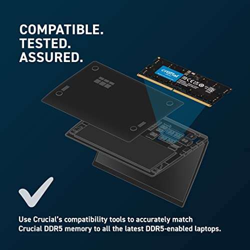 Amazon: Crucial RAM 8GB DDR5 4800MHz (Precio aún más bajo)