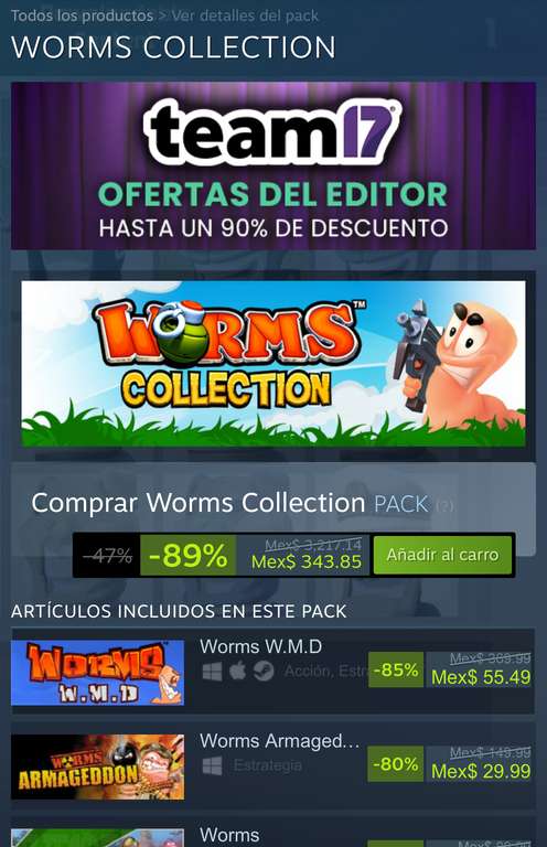 Steam Worms Collection