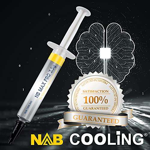 Amazon - Nab Cooling Pasta térmica compuesta para disipador de calor de 3,5 g máxima conductividad térmica, alta densidad (3,5 g)