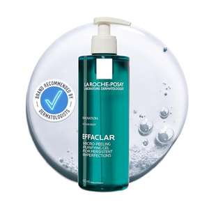 AMAZON: La Roche Posay Effaclar Gel Microexfoliante Gel Limpiador Facial y Corporal, 400 ml