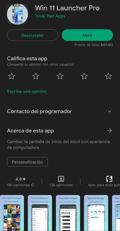 Google Play: Launcher w11