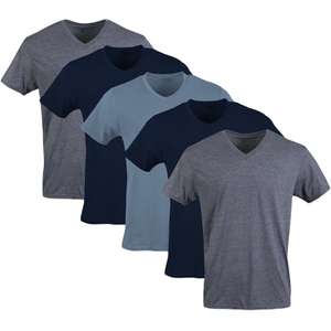 Amazon: Gildan 5 Camisetas con Cuello en V (todas las tallas)