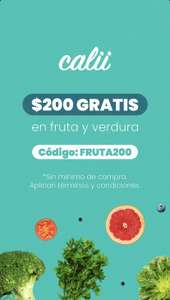 Calii: Nueva app de fruta a domicilio regala $200 para usuarios nuevos (sin mínimo de compra)