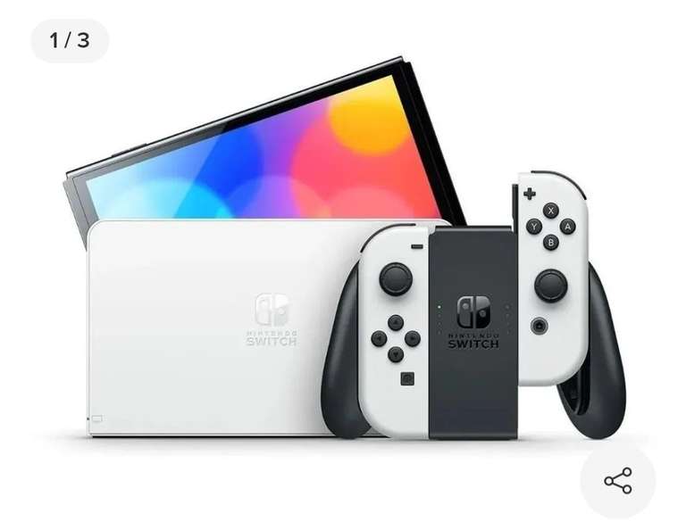 MercadoLibre: Consola Nintendo Switch Oled blanco (siendo nivel 6 en MercadoLibre)