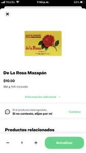 Mazapán de la Rosa 12 piezas de 28 gr en 10 pesos (posible error) en rappi en Soriana