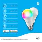Amazon: Bombillas LED inteligentes, luces que cambian de color, luces Bluetooth y Wi-Fi, con Alexa y Google Home, bombillas A19, 2 unidades