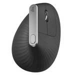 Cyber puerta Mouse Ergonómico Logitech Óptico MX Vertical, RF Inalámbrico, Bluetooth, 4000DPI, Negro