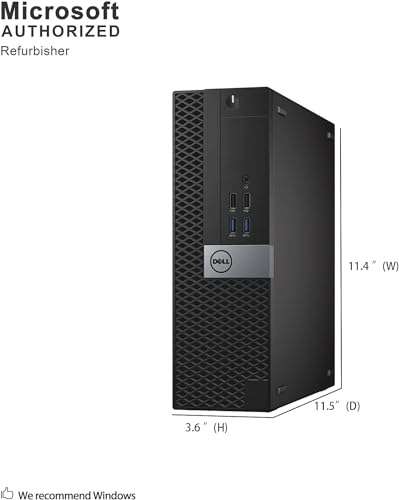 Amazon: Dell OptiPlex 5050- Computadora con monitor de 21,5", Intel Core i5-6600, 16 GB de RAM, 256 GB SSD, teclado/mouse, Wi-Fi, Bluetooth