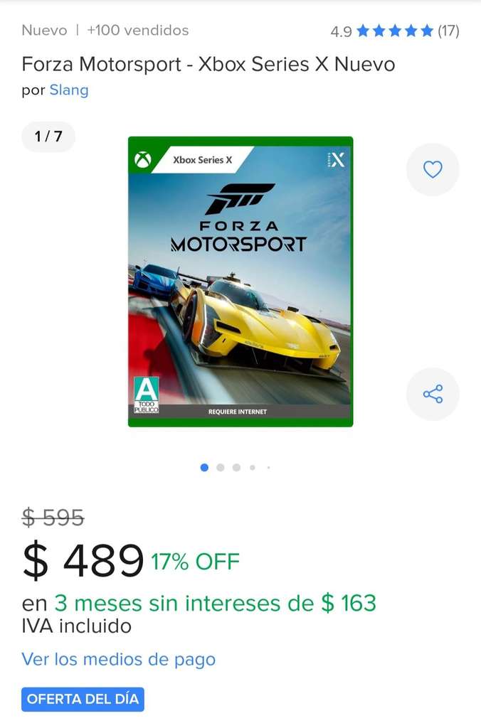 Forza Motorsport Xbox Series Físico