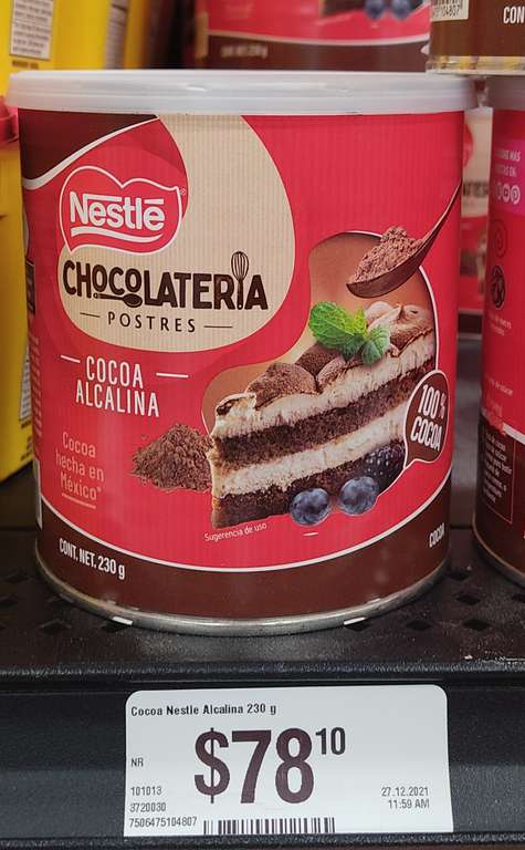Chedraui: Cocoa alcalina 230g Nestle