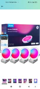 Amazon 4 Focos Govee RGB Inteligentes WiFi Alexa 1100 lúmenes 6 pulgadas