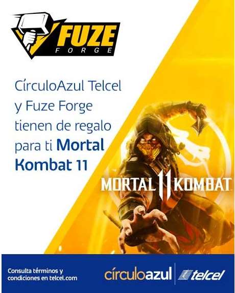 CIRCULO AZUL Mortal Kombat gratis al contratar servicio Fuze Forge ($49 semanales)
