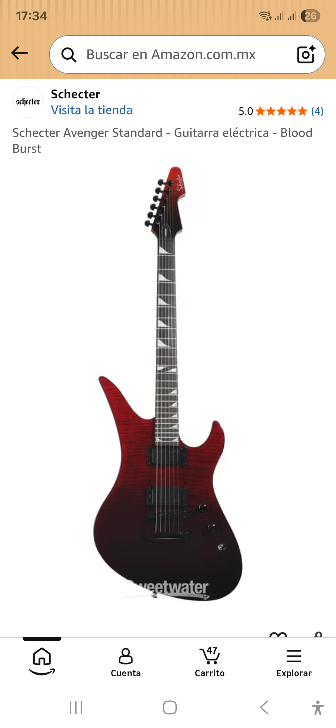Amazon: Guitarra electrica Schecter a gran precio