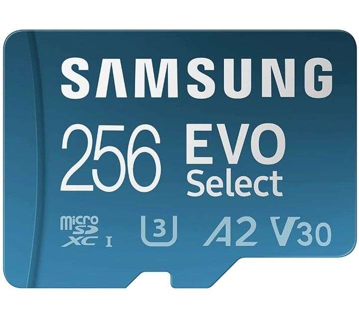 Amazon: SAMSUNG EVO Select Plus - Tarjeta de memoria micro SD + adaptador, 256 GB
