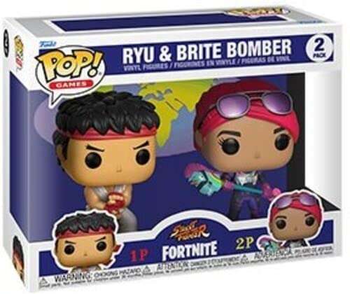 Amazon: Funko Pop! Games: Fortnite - Ryu and Brite Bomber 2 Pack