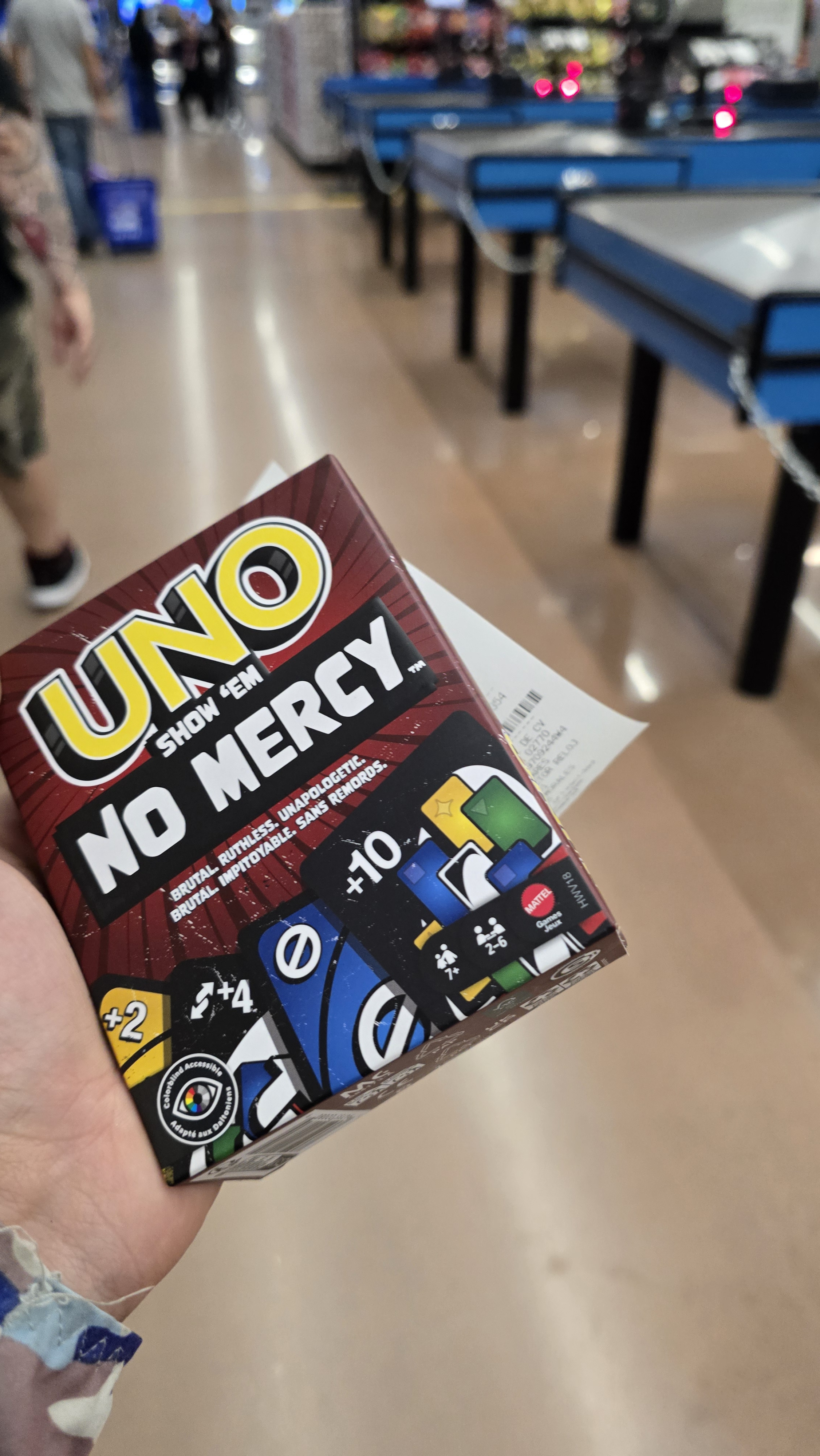 Walmart: UNO NO MERCY (rompe amigos) | Juego de Cartas