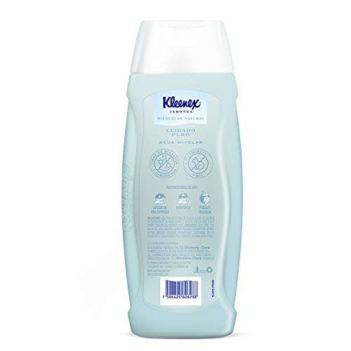 Amazon: Jabón líquido corporal Micelar Kleenex, cuidado puro, 400 ml