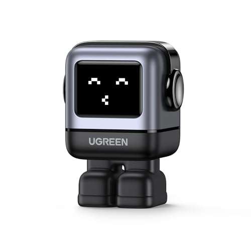 Amazon: UGREEN Robot 65W GAN Cargador Tipo C, Nexode Cargador USB C Pantalla LED con 3 Puertos, Carga Rápida