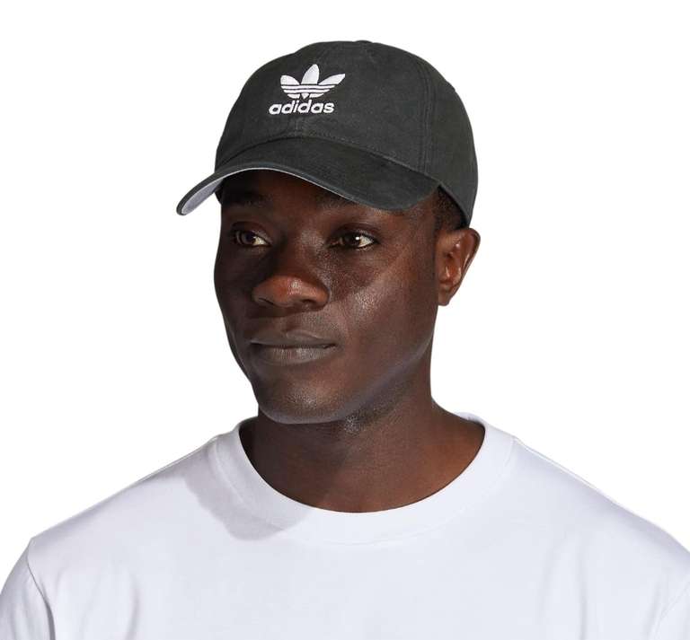 Amazon: Gorra adidas para hombre Adidas Originals ajuste relajado gorra ajustable, talla única, lavado azul mezclilla, Una talla