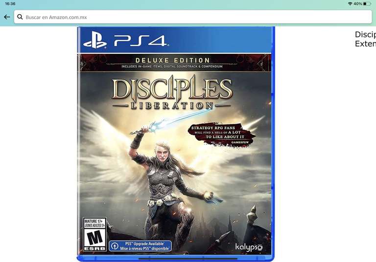 Amazon: Disciples Liberation deluxe edition PS4