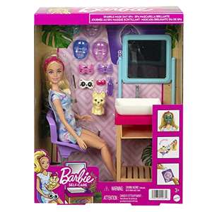 Amazon || Barbie, Día de SPA de Mascarillas, Set de Juego con más de 15 Accesorios.