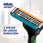 Amazon: Gillette Rastrillos para Afeitar Desechables Prestobarba3 Body Sense 4 Unidades