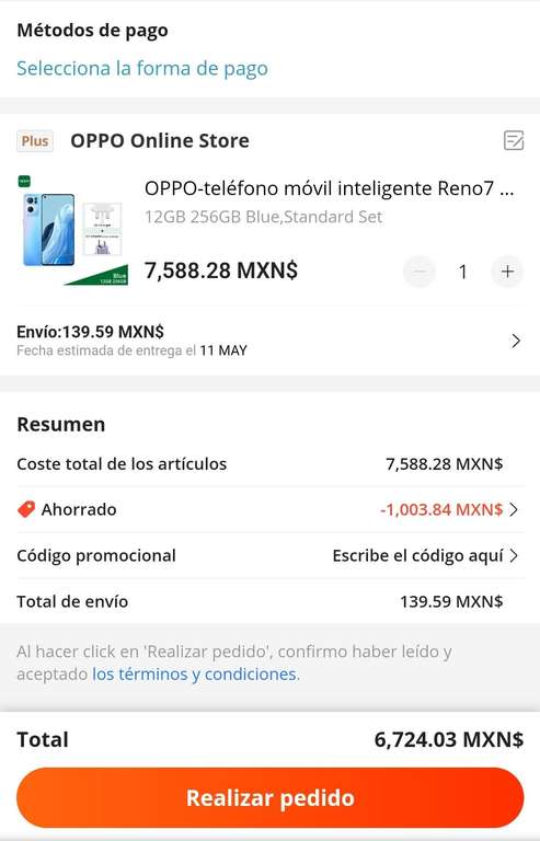 OPPO RENO 7 PRO 5G ( 12GB/256GB ) versión global