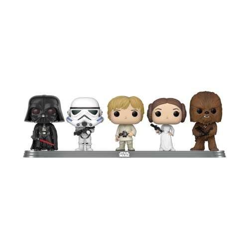 Amazon: Funko Pop! Vinyl: Star Wars - Darth Vader, Stormtrooper, Luke Skywalker, Princess Leia and Chewbacca - 5 Pack (Amazon Exclusive)