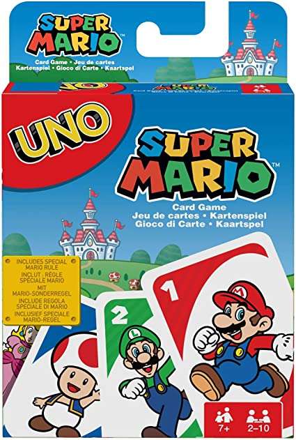 Amazon: UNO , super Mario | envío gratis con Prime