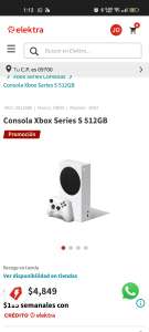 Elektra: Consola Xbox series S 512 GB