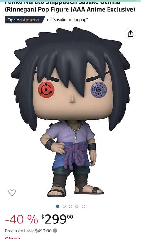 Amazon: Funko Naruto Shippuden Sasuke Uchiha (Rinnegan) Pop Figure (AAA Anime Exclusive)
