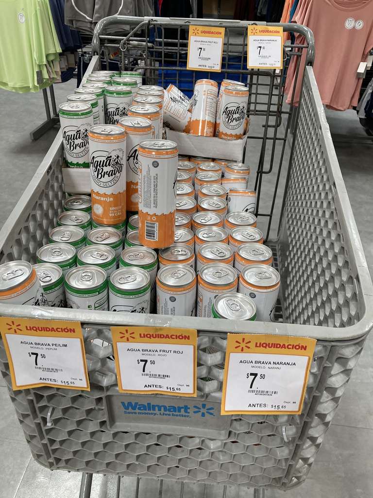 Walmart Arboledas: bebida hard seltzer Agua brava