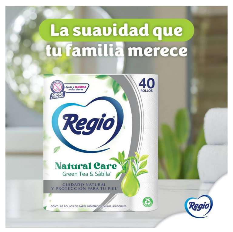 Sam’s Club: Papel Higiénico Regio Natural Care 40 Rollos