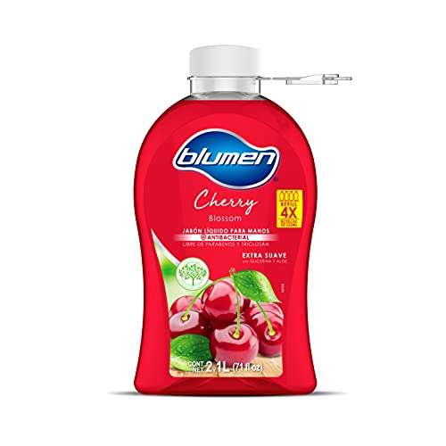 Amazon: Blumen Jabon Liquido Cherry Botella 2.1L