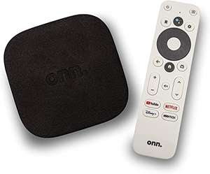 Amazon: ONN TV Box Dispositivo de Streaming Android TV Resolucion 4K 2160p Chromecast 8GB Google Assistant