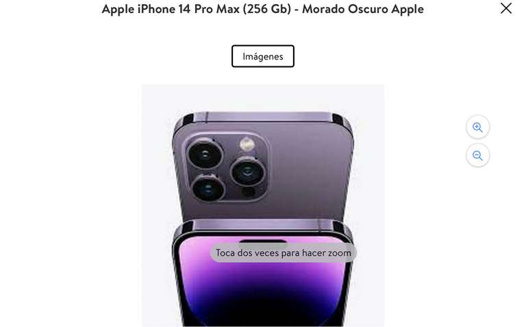 Walmart: iPhone 14 pro max 256gb morado 23999 bajo de precio a 23499